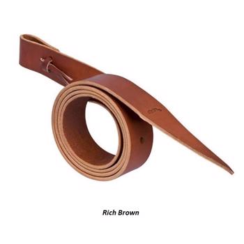 Weaver Latigo Tie Strap with holes - Rich Brown